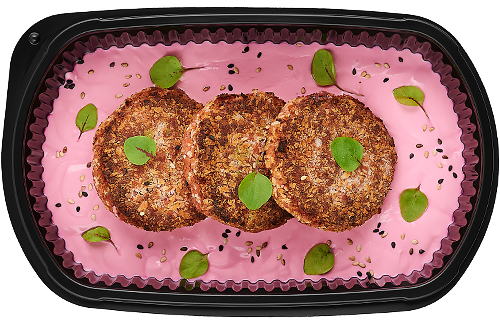 Beetroot falafel