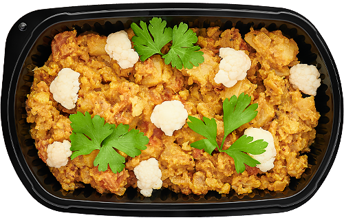 Aloo Gobi (Indian-spiced potato and cauliflower)