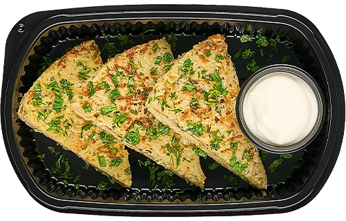 Dranniki (flat potato pancakes)