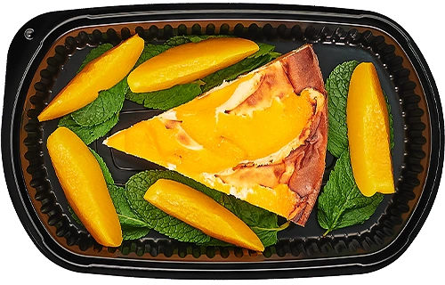 Cottage cheese peach pie