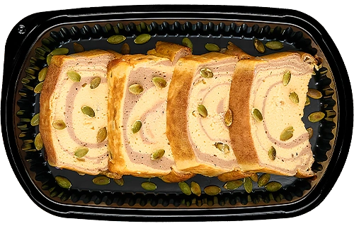 Cottage cheese cacao-pumpkin pie