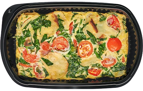 Frittata with cherry tomatoes