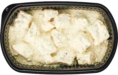 Cod fillet with eggs and butter sauce