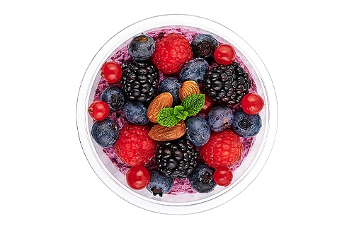 Very berry oat pudding