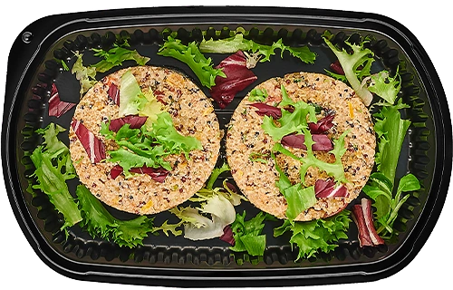 Quinoa rounds with cauliflower