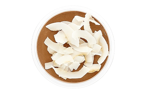 Cottage cheese pudding with carob