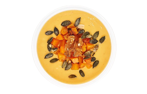 Pumpkin and peach chia pudding