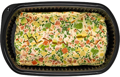 Scrambled eggs with avocado